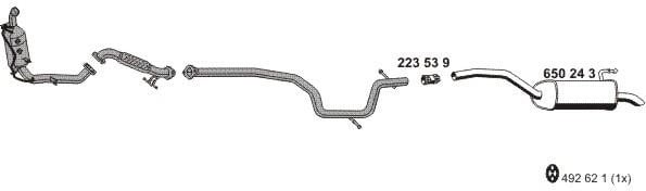 Ernst 210153 Exhaust system 210153: Buy near me in Poland at 2407.PL - Good price!