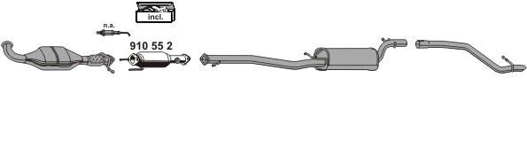 Ernst 210131 Exhaust system 210131: Buy near me in Poland at 2407.PL - Good price!