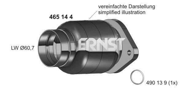 Ernst 465144 Flex Hose, exhaust system 465144: Buy near me at 2407.PL in Poland at an Affordable price!