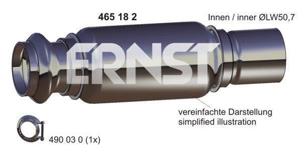 Ernst 465182 Flex Hose, exhaust system 465182: Buy near me in Poland at 2407.PL - Good price!