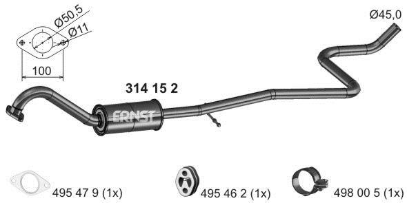 Ernst 314152 Stoßdämpfer 314152: Kaufen Sie zu einem guten Preis in Polen bei 2407.PL!