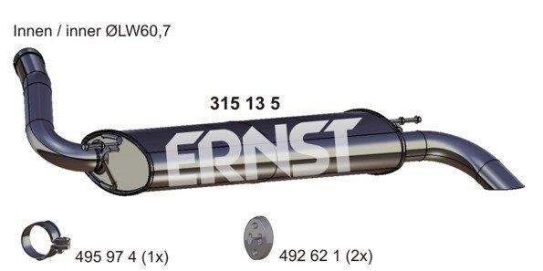 Ernst 315135 End Silencer 315135: Buy near me in Poland at 2407.PL - Good price!