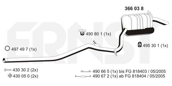 Ernst 366038 End Silencer 366038: Buy near me in Poland at 2407.PL - Good price!
