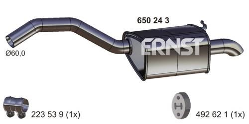 Ernst 650243 End Silencer 650243: Buy near me in Poland at 2407.PL - Good price!