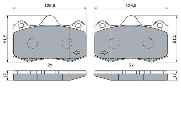 Bosch Гальмівні колодки, комплект – ціна 159 PLN
