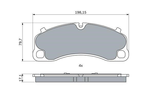 Bosch Scheibenbremsbeläge, Set – Preis 447 PLN