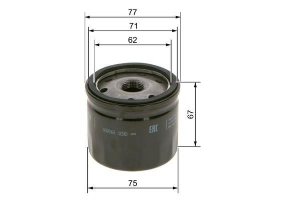 Bosch Фільтр масляний – ціна 21 PLN