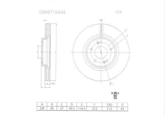 Bosch 0 986 T15 409 Tarcza hamulcowa 0986T15409: Dobra cena w Polsce na 2407.PL - Kup Teraz!