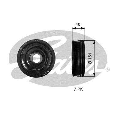 Gates TVD1110 Belt pulley TVD1110: Buy near me in Poland at 2407.PL - Good price!