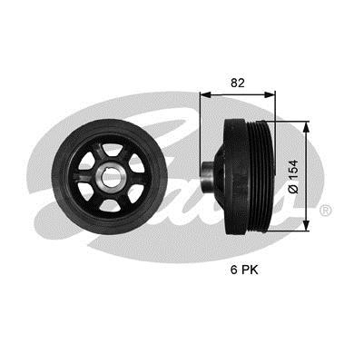 Gates TVD1139 Pulley crankshaft TVD1139: Buy near me in Poland at 2407.PL - Good price!