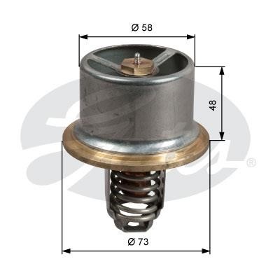 Gates TH51180 Thermostat, coolant TH51180: Buy near me in Poland at 2407.PL - Good price!