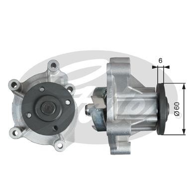 Gates WP0134 Water pump WP0134: Buy near me in Poland at 2407.PL - Good price!