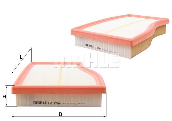 Mahle/Knecht LX 4784 Air filter LX4784: Buy near me in Poland at 2407.PL - Good price!