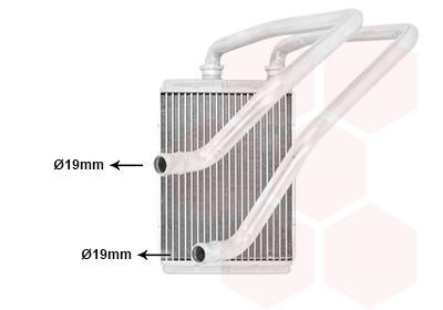 Van Wezel 33006472 Heat exchanger, interior heating 33006472: Buy near me at 2407.PL in Poland at an Affordable price!