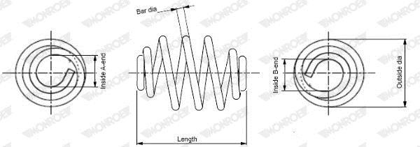 Monroe SN3413 Coil Spring SN3413: Buy near me in Poland at 2407.PL - Good price!