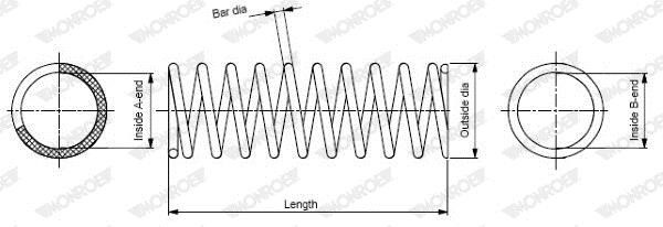 Monroe SP0659 Coil Spring SP0659: Buy near me at 2407.PL in Poland at an Affordable price!