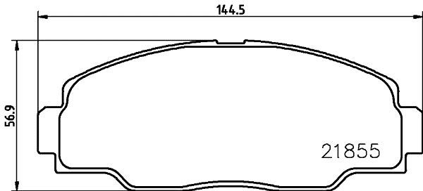 Textar 2185501 Тормозные колодки дисковые, комплект 2185501: Отличная цена - Купить в Польше на 2407.PL!