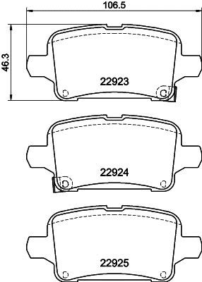 Textar 2292303 Brake Pad Set, disc brake 2292303: Buy near me in Poland at 2407.PL - Good price!