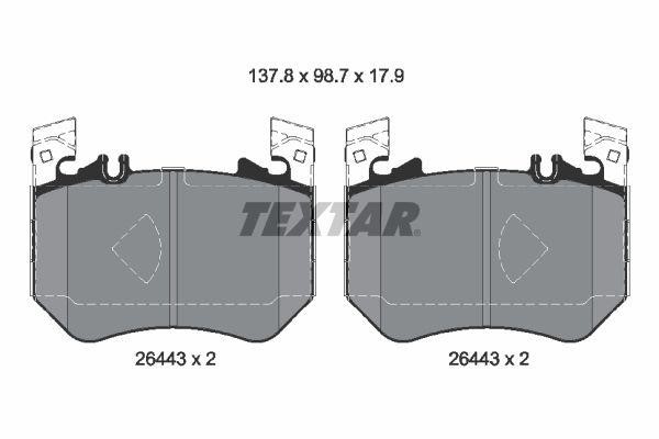 Textar 2644301 Brake Pad Set, disc brake 2644301: Buy near me in Poland at 2407.PL - Good price!