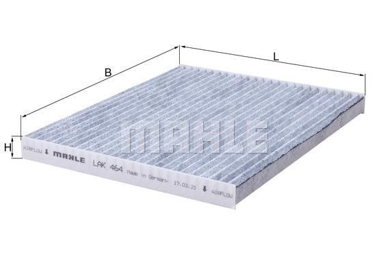 Mahle/Knecht LAK 464 Filter, interior air LAK464: Buy near me in Poland at 2407.PL - Good price!