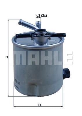 Mahle/Knecht KL 440/43 Топливный фильтр KL44043: Отличная цена - Купить в Польше на 2407.PL!