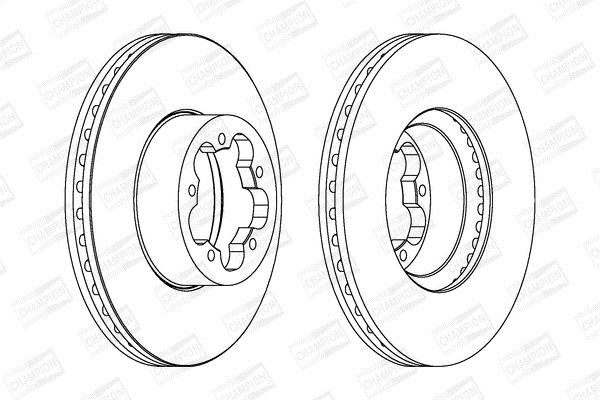 Champion 562540CH Brake disc 562540CH: Buy near me in Poland at 2407.PL - Good price!