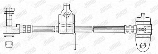 Jurid/Bendix 172900J Тормозной шланг 172900J: Отличная цена - Купить в Польше на 2407.PL!