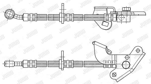 Jurid/Bendix 172959J Гальмівний шланг 172959J: Приваблива ціна - Купити у Польщі на 2407.PL!