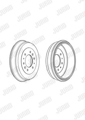 Jurid/Bendix 329345J Rear brake drum 329345J: Buy near me in Poland at 2407.PL - Good price!