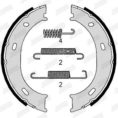 Jurid/Bendix 362609J Parking brake shoes 362609J: Buy near me in Poland at 2407.PL - Good price!