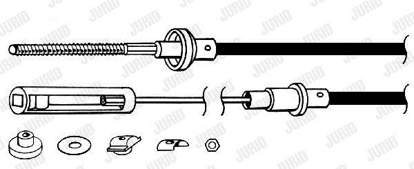 Jurid/Bendix 421120J Трос сцепления 421120J: Отличная цена - Купить в Польше на 2407.PL!