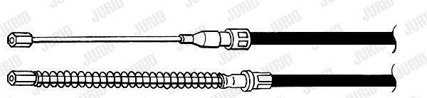 Jurid/Bendix 431180J Cable Pull, parking brake 431180J: Buy near me in Poland at 2407.PL - Good price!