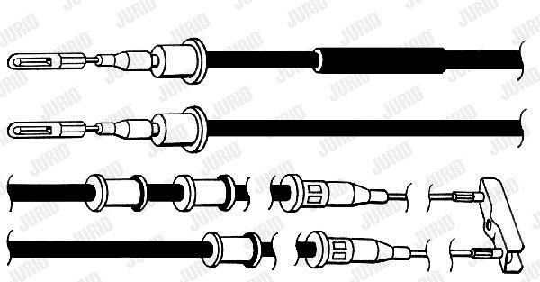 Jurid/Bendix 432115J Cable Pull, parking brake 432115J: Buy near me in Poland at 2407.PL - Good price!