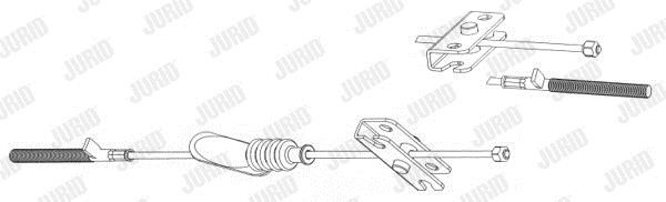 Jurid/Bendix 432800J Трос стояночного тормоза 432800J: Отличная цена - Купить в Польше на 2407.PL!