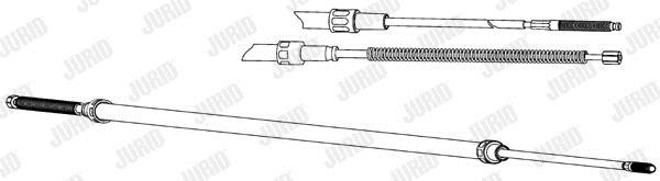 Jurid/Bendix 432841J Трос стояночного тормоза 432841J: Отличная цена - Купить в Польше на 2407.PL!