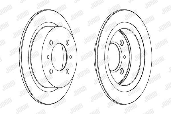 Jurid/Bendix 561728J Rear brake disc, non-ventilated 561728J: Buy near me at 2407.PL in Poland at an Affordable price!