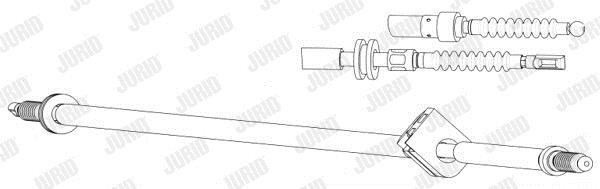 Jurid/Bendix 432889J Parking brake cable left 432889J: Buy near me in Poland at 2407.PL - Good price!