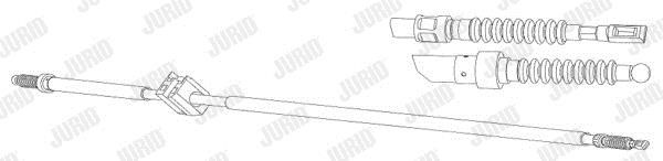 Jurid/Bendix 432890J Parking brake cable, right 432890J: Buy near me in Poland at 2407.PL - Good price!