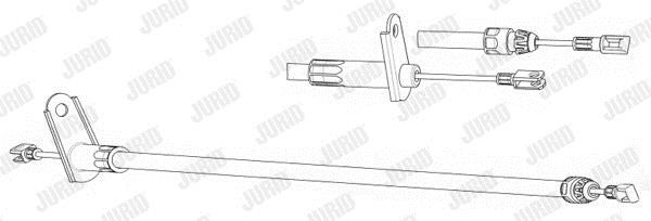 Jurid/Bendix 432905J Parking brake cable, right 432905J: Buy near me at 2407.PL in Poland at an Affordable price!