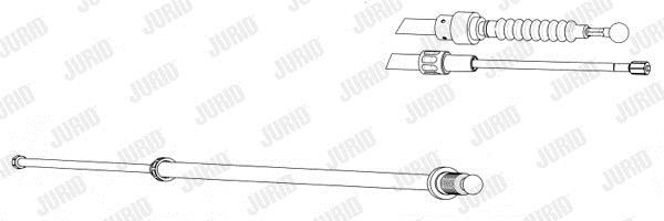 Jurid/Bendix 432943J Cable Pull, parking brake 432943J: Buy near me in Poland at 2407.PL - Good price!