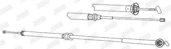 Jurid/Bendix 432995J Cable Pull, parking brake 432995J: Buy near me in Poland at 2407.PL - Good price!