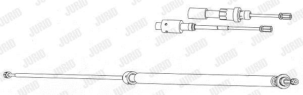 Jurid/Bendix 433025J Cable Pull, parking brake 433025J: Buy near me in Poland at 2407.PL - Good price!