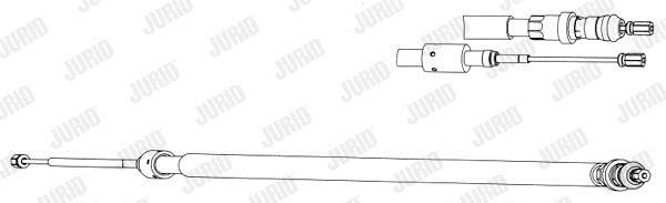 Jurid/Bendix 433026J Трос стояночного тормоза 433026J: Отличная цена - Купить в Польше на 2407.PL!
