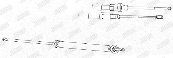 Jurid/Bendix 433030J Cable Pull, parking brake 433030J: Buy near me at 2407.PL in Poland at an Affordable price!
