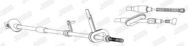Jurid/Bendix 434536J Parking brake cable, right 434536J: Buy near me in Poland at 2407.PL - Good price!
