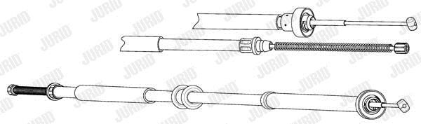 Jurid/Bendix 434546J Трос гальма стоянки 434546J: Приваблива ціна - Купити у Польщі на 2407.PL!