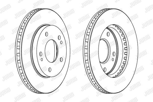 Jurid/Bendix 561148J Unventilated front brake disc 561148J: Buy near me at 2407.PL in Poland at an Affordable price!