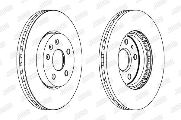 Jurid/Bendix 562462J Front brake disc ventilated 562462J: Buy near me in Poland at 2407.PL - Good price!