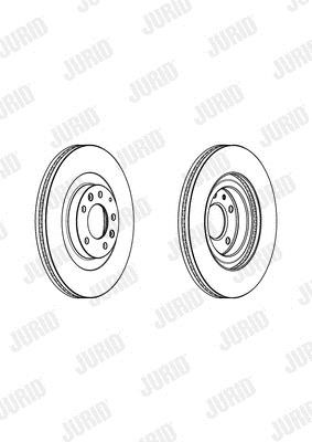 Jurid/Bendix 562921JC1 Тормозной диск передний вентилируемый 562921JC1: Отличная цена - Купить в Польше на 2407.PL!