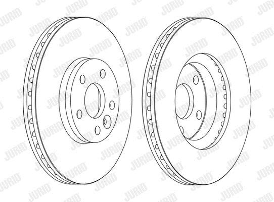 Jurid/Bendix 562628JC-1 Front brake disc ventilated 562628JC1: Buy near me at 2407.PL in Poland at an Affordable price!